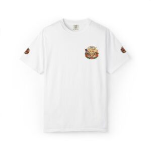 10709563832613809228_2048.jpeg T-Shirt — Colorful Floral Cat Pocket & Sleeve Graphic
