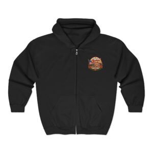 16547336069799045711_2048.jpeg Christmas Parade 250th Anniversary Full-Zip Hoodie – Patriotic Holiday Celebration Jacket