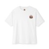 Boxy Tee — Minimal Red Crest Chest Logo